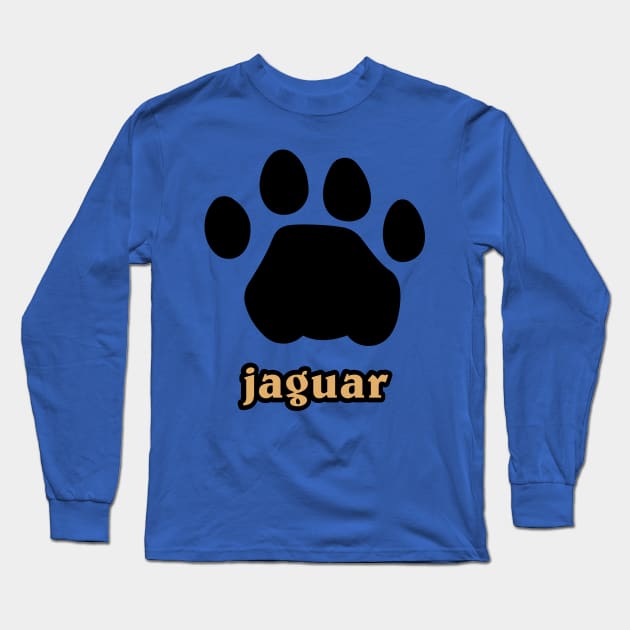 Jaguar Track Long Sleeve T-Shirt by ProcyonidaeCreative